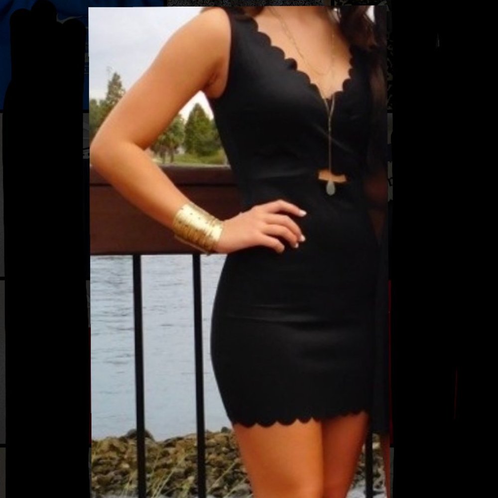 black dress